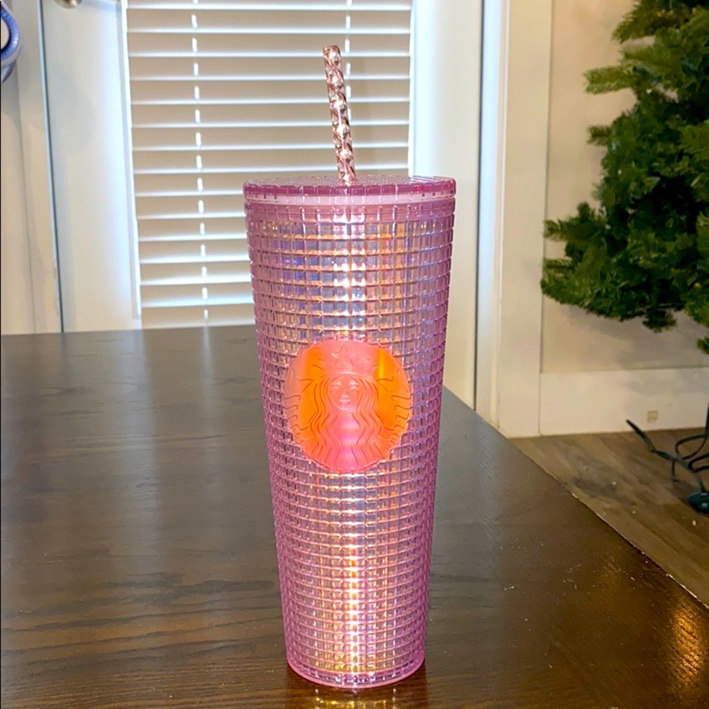 Starbucks Pink 2020 holiday tumbler